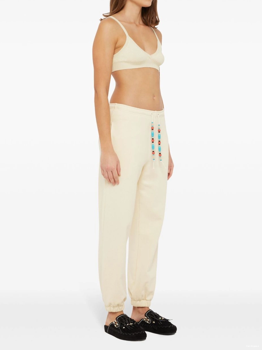 Cheap Women tapered Alanui trousers bead-embellished 0324